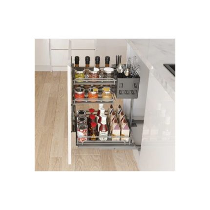 Bộ rổ gia vị dao thớt Hafele Omero 595.00.803 300mm 3 Bộ rổ gia vị dao thớt Hafele Omero 595.00.803 300mm