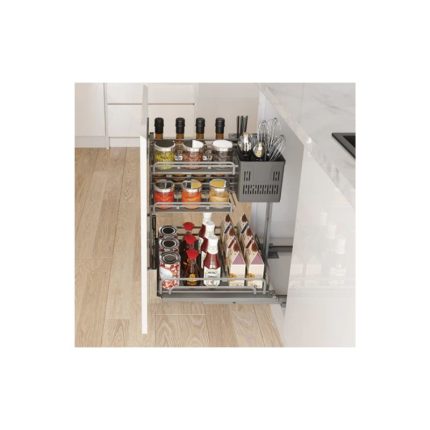 Bộ rổ gia vị dao thớt Hafele Omero 595.00.804 350mm 3 Bộ rổ gia vị dao thớt Hafele Omero 595.00.804 350mm