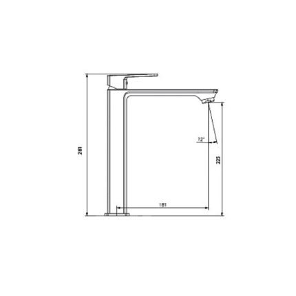 Kích thước vòi chậu lavabo nóng lạnh Paul Schmitt PA019FH