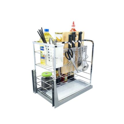 Giá dao thớt inox mạ crom BossEU BS350D 3 Hình ảnh giá dao thớt inox mạ crom BossEU BS350D