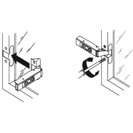 Hướng dẫn lắp đặt bản lề Metalla SM 110º trùm ngoài Hafele 315.26.710