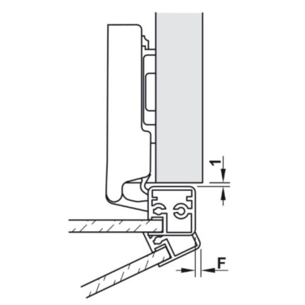 Kích thước bản lề Metalla SM 110º trùm ngoài Hafele 315.26.710