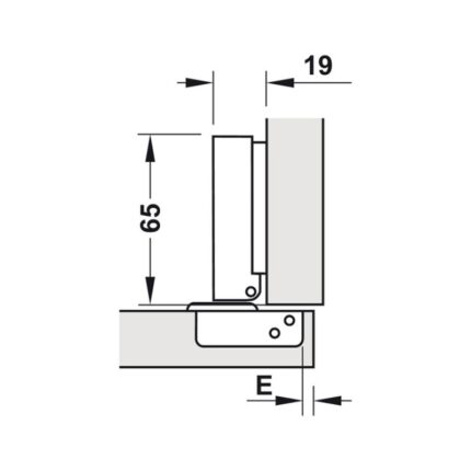 Bản lề trùm ngoài Metalla A 110º giảm chấn Hafele 315.30.721 3 Kích thước bản lề trùm ngoài Metalla A 110º giảm chấn Hafele 315.30.721