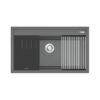 Chậu rửa bát đá 1 hố Konox Terra 860S Grey 2 Chậu rửa bát đá 1 hố Konox Terra 860S Grey