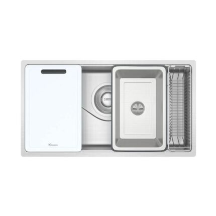 Chậu rửa bát inox 1 hố Konox TARI 8748SR Basic