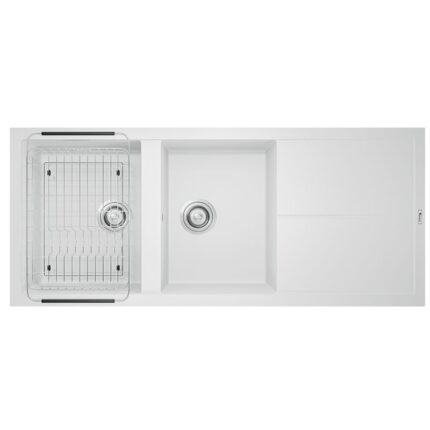 Chậu rửa bát Konox Granite Livello Smart 1160 White Silver