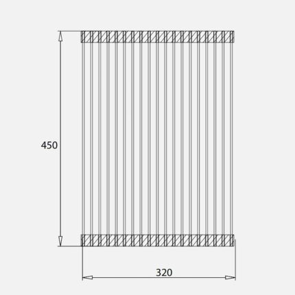 Kích thuớc giá để đồ inox Kluger KRM-02
