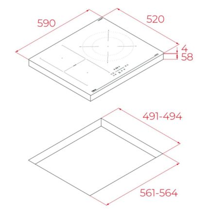 Bếp từ Teka IBF 63210 SSM BK 3 lap dat bep tu teka ibf 63210 ssm bk
