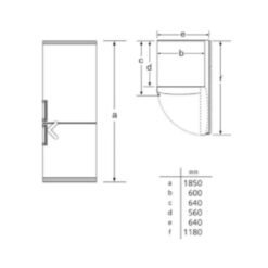 Kích thước của Tủ lạnh Bosch KGN36SB31