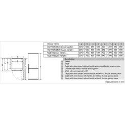 Kích thước tủ lạnh Bosch KGE49AL41