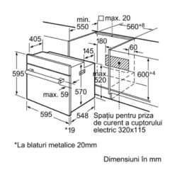 Kích thước Lò nướng Bosch HBN531E1F