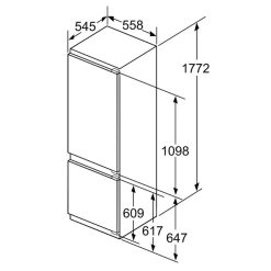 Tủ Lạnh Bosch KIN86AF30 5 KT kích thước tủ Lạnh Bosch KIN86AF30