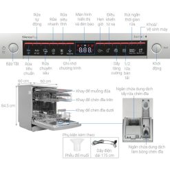 Máy rửa bát độc lập Bosch SMS4EMI06E Serie 4 5 Đặc điểm máy rửa bát độc lập Bosch SMS4EMI06E Serie 4
