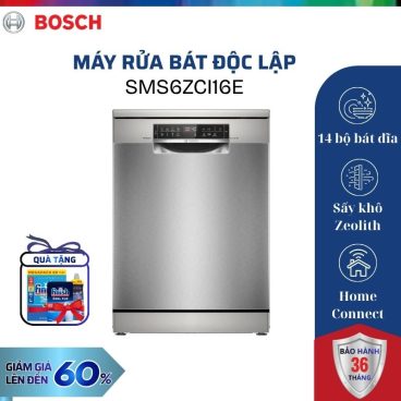 Máy rửa bát độc lập Bosch SMS6ZCI16E serie 6