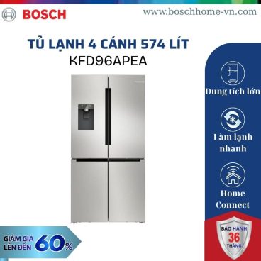 Tủ lạnh 4 cánh 574 lít Bosch KFD96APEA