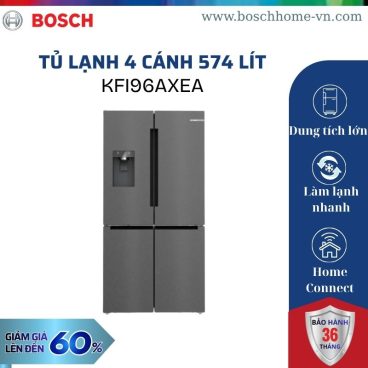 Tủ lạnh 4 cánh 574 lít Bosch KFI96AXEA