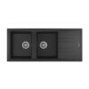 Chậu rửa bát Teka Stone 80 B-TG 2B 1D Black 115400011 2 Chậu rửa bát Teka Stone 80 B-TG 2B 1D Black