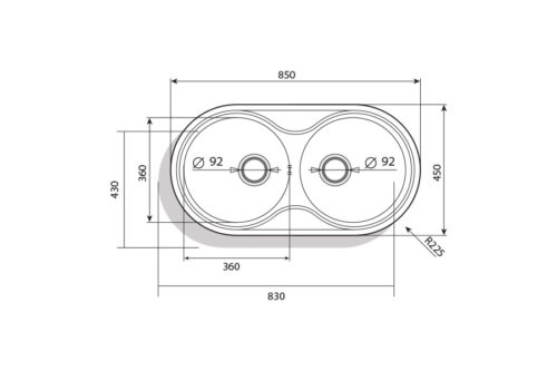 Chậu rửa chén bát Cata R-2 4 chau rua chen bat cata r 2 2