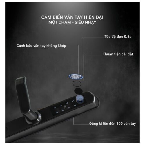 Khoá vân tay Chefs EH-A11RBT 5 Khoá vân tay Chefs EH-A11RBT
