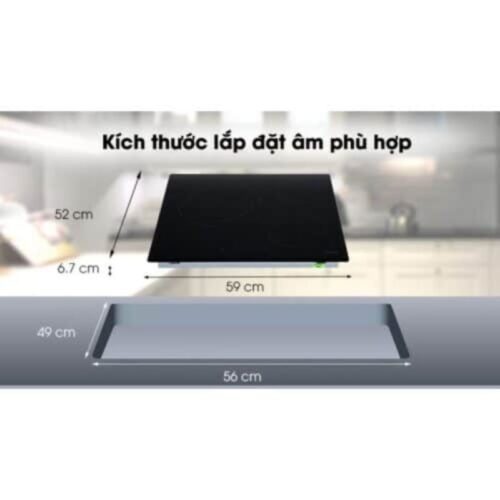 Bếp điện 3 vùng nấu Hafele HC-R603D 536.01.901 6 Lắp đặt bếp điện 3 vùng nấu Hafele HC-R603D 536.01.901
