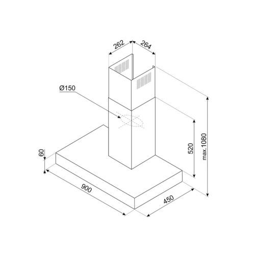 Máy hút mùi Hafele Smeg KBT900XE 536.84.493 5 may hut mui hafele smeg kbt900xe 536.84.493 3 min