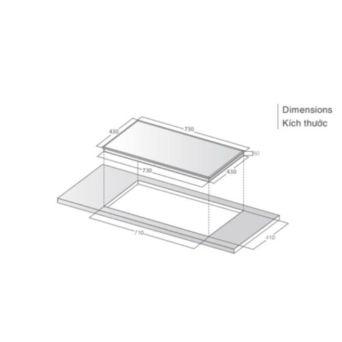 Bếp từ Lorca LCI-809D 4 kich thuoc