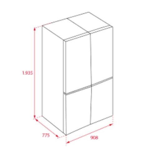 Tủ lạnh Teka RMF 77920 EU SS 113430009 3 Kích thước của Tủ lạnh Teka RMF 77920 EU SS