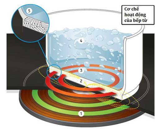 Cách sử dụng bếp từ lorca 1 Nguyên lý hoạt động của bếp từ lorca