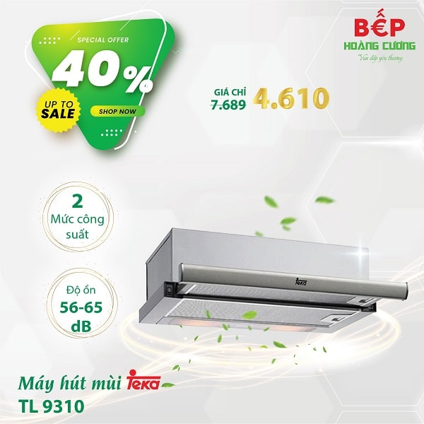 Khuyến mại tháng 9: Giảm hàng loạt thiết bị bếp TEKA lên tới 50% 7 Máy hút mùi Teka TL 9310 - Chiết khấu 40%