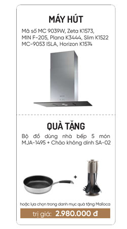 Cùng MALLOCA rinh quà tặng KHỦNG trị giá tới 30 triệu đồng 7 0khuyen mai malloca hut mui