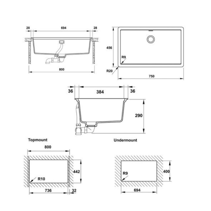 thông số kỹ thuật của chậu Rửa Hafele HS20-GEN1S80 570.30.300 thông số kỹ thuật của chậu Rửa Hafele HS20-GEN1S80 570.30.300