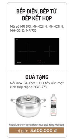 Cùng MALLOCA rinh quà tặng KHỦNG trị giá tới 30 triệu đồng 2 khuyen mai malloca bep dien