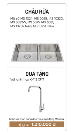 Cùng MALLOCA rinh quà tặng KHỦNG trị giá tới 30 triệu đồng 15 khuyen mai malloca chau rua 1