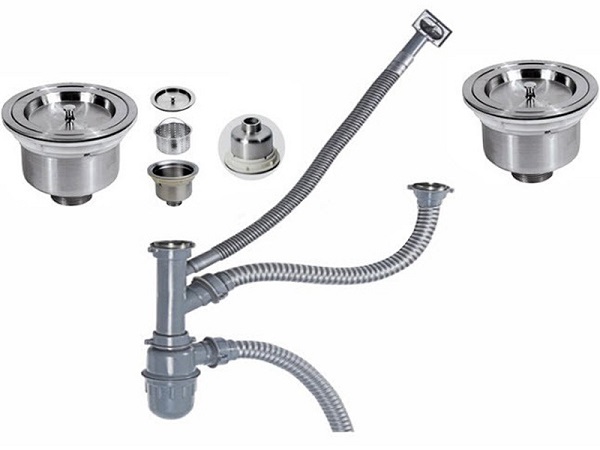 TOP CÁC MÓN PHỤ KIỆN CHẬU RỬA BÁT CHUYÊN DỤNG NÊN CÓ 3 Bộ xả (xi phông) chậu rửa bát