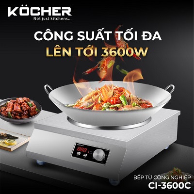 Bếp từ công nghiệp Kocher CI-3600C 13 CI 3600C 8