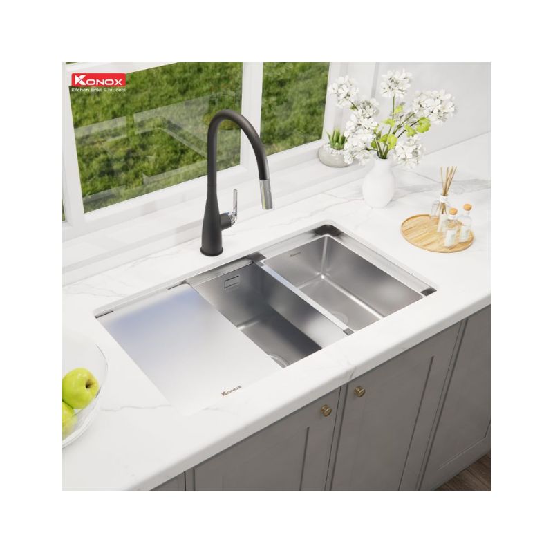 Chậu rửa bát Konox Workstation Sink KN8146SU Dekor Chậu rửa bát Konox Workstation Sink KN8146SU Dekor