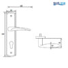 Tay Nắm Gạt Đế Dài C/C 72mm Hafele 903.78.590 2 903 78 590 1