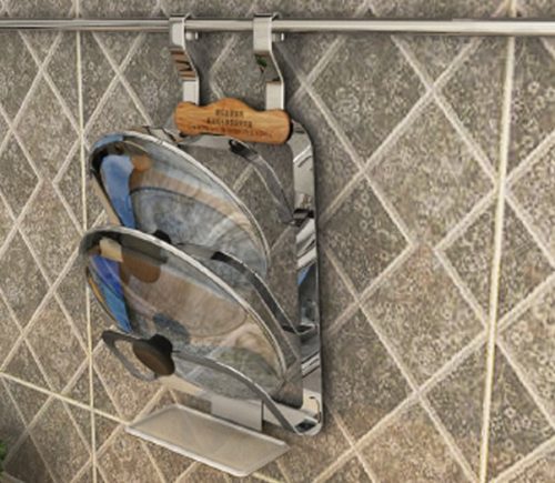giá treo ngoài để vung Inox 304 Eurogold EV18 giá treo ngoài để vung Inox 304 Eurogold EV18
