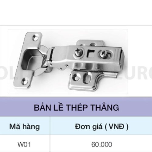 Bản lề thép thẳng Eurogold W01 Bản lề thép thẳng Eurogold W01