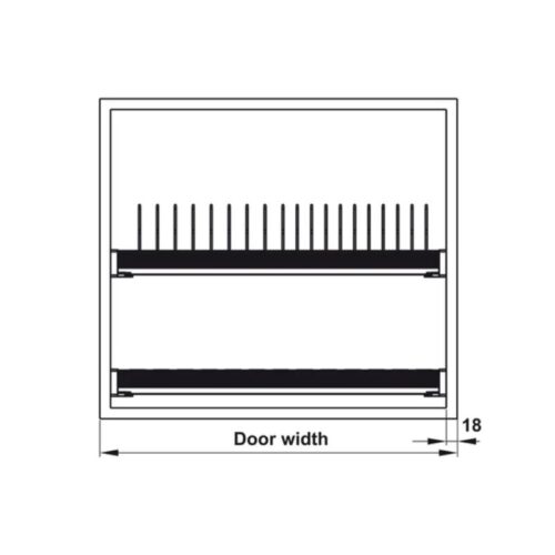 Bộ rổ bát đĩa Hafele Presto 544.40.013 800mm 4 Bộ rổ bát đĩa Hafele Presto 544.40.013 800mm