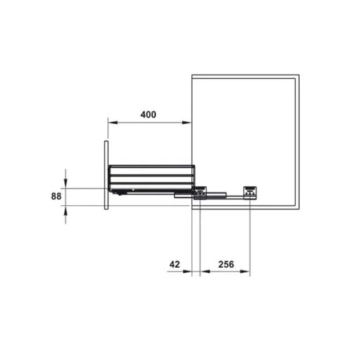 Bộ rổ bát đĩa Cucina Cappella 549.08.145 700mm Inox 304 3 Kích thước của Bộ rổ bát đĩa Cucina Cappella 549.08.145 700mm Inox 304