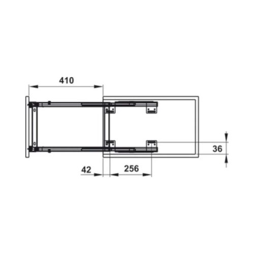 Bộ rổ dao thớt, chai lọ Sonata Hafele 549.20.011 Inox 304 3 Kích thước của Bộ rổ dao thớt, chai lọ Sonata Hafele 549.20.011 Inox 304