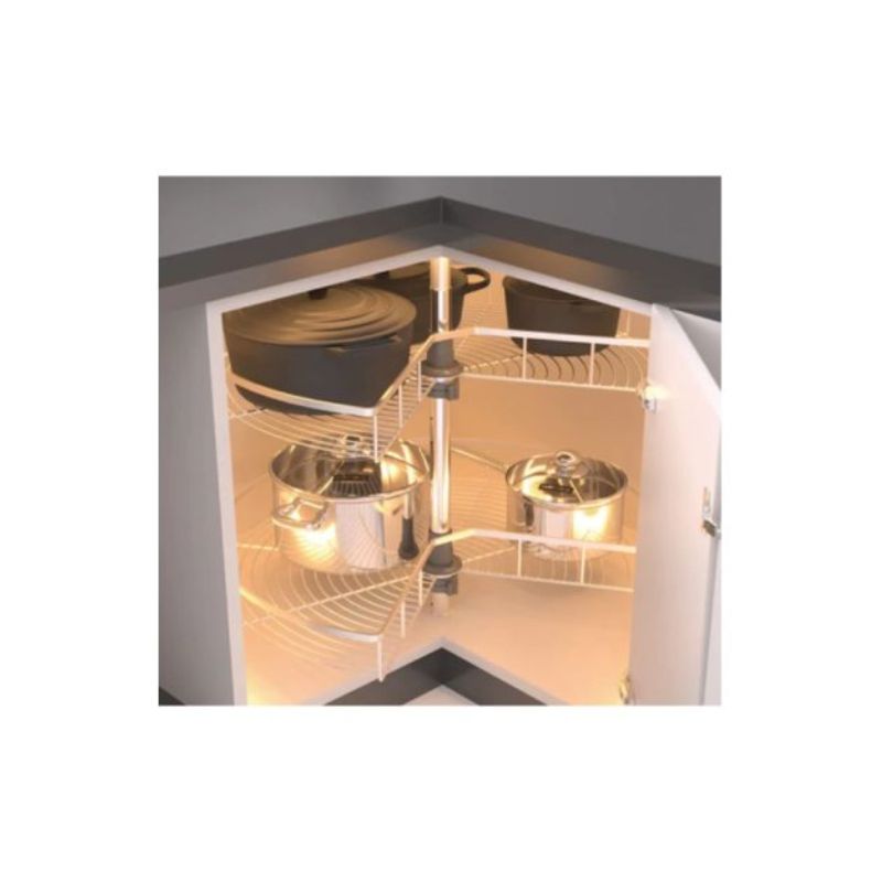 Bộ rổ góc xoay 270 độ Hafele Mezzo 548.37.011 Bộ rổ góc xoay 270 độ Hafele Mezzo 548.37.011