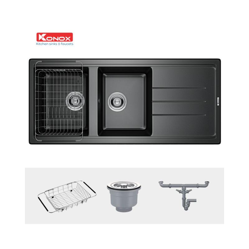 Phụ kiện của Chậu rửa bát Konox Granite Sink Phoenix 1160 - Black phụ kiện của Chậu rửa bát Konox Granite Sink Phoenix 1160 - Black