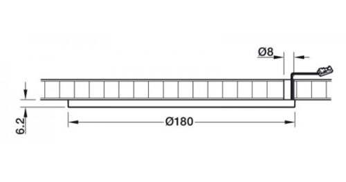 Đèn Led chiếu 3023 lắp nổi 24V Hafele 833.77.130 3 Kích thước của Đèn Led chiếu 3023 lắp nổi 24V Hafele 833.77.130