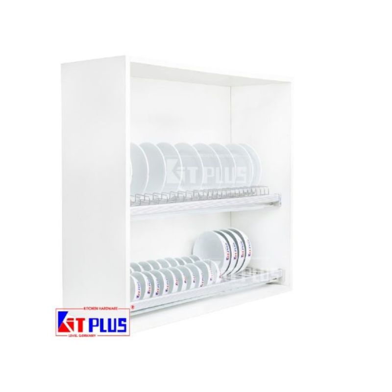 Giá bát cố định 2 tầng cao cấp, Inox mờ Kit Plus DK12C VIP.70 Giá bát cố định 2 tầng cao cấp, Inox mờ Kit Plus DK12C VIP.70