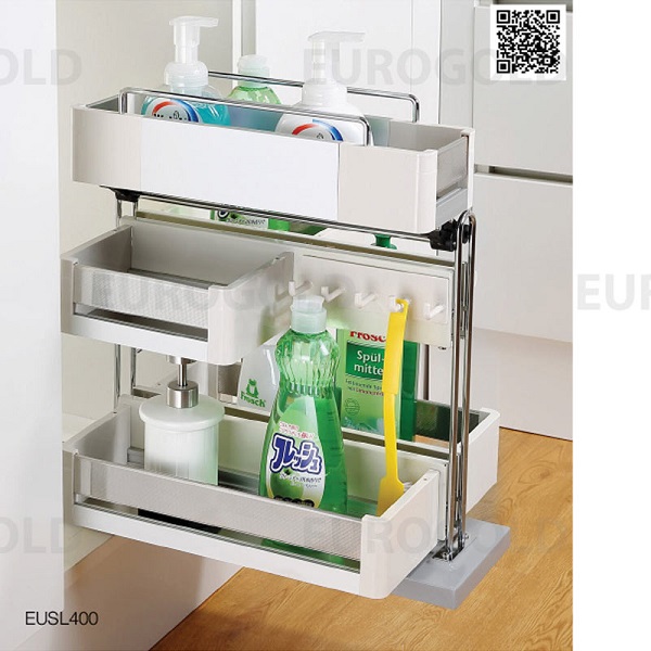 Giá đựng chai lọ tẩy rửa nan tròn Eurogold EUSL400 Giá đựng chai lọ tẩy rửa nan tròn Eurogold EUSL400