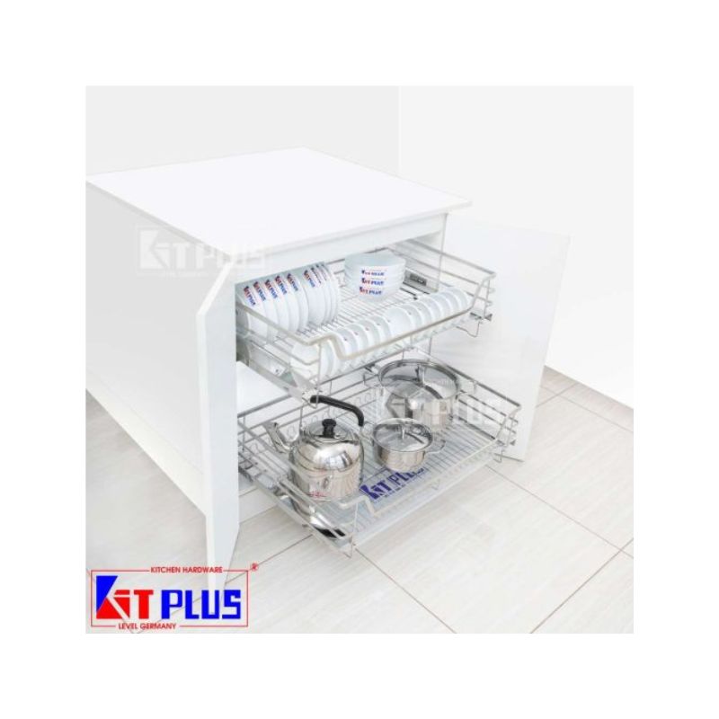 Giá xoong nồi nan dẹt inox mờ Kit Plus BG VIP.60 Giá xoong nồi nan dẹt inox mờ Kit Plus BG VIP.60