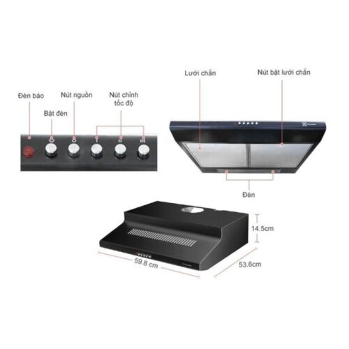 Máy hút mùi Electrolux EFT6510K 3 thông số kỹ thuật của Máy hút mùi Electrolux EFT6510K