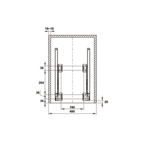 Thùng rác gắn cánh Cucina Viola 503.48.504 4 Thùng rác gắn cánh Cucina Viola 503.48.504